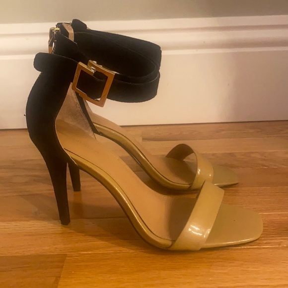 Calvin Klein Shoes - Calvin Klein Sable Leather Suede Buckle Sandal